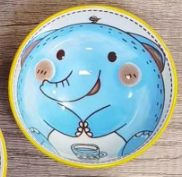 Y272  ถ้วยบัว 4.5นิ้ว ลายนูนรังผึ้ง(120ใบ)