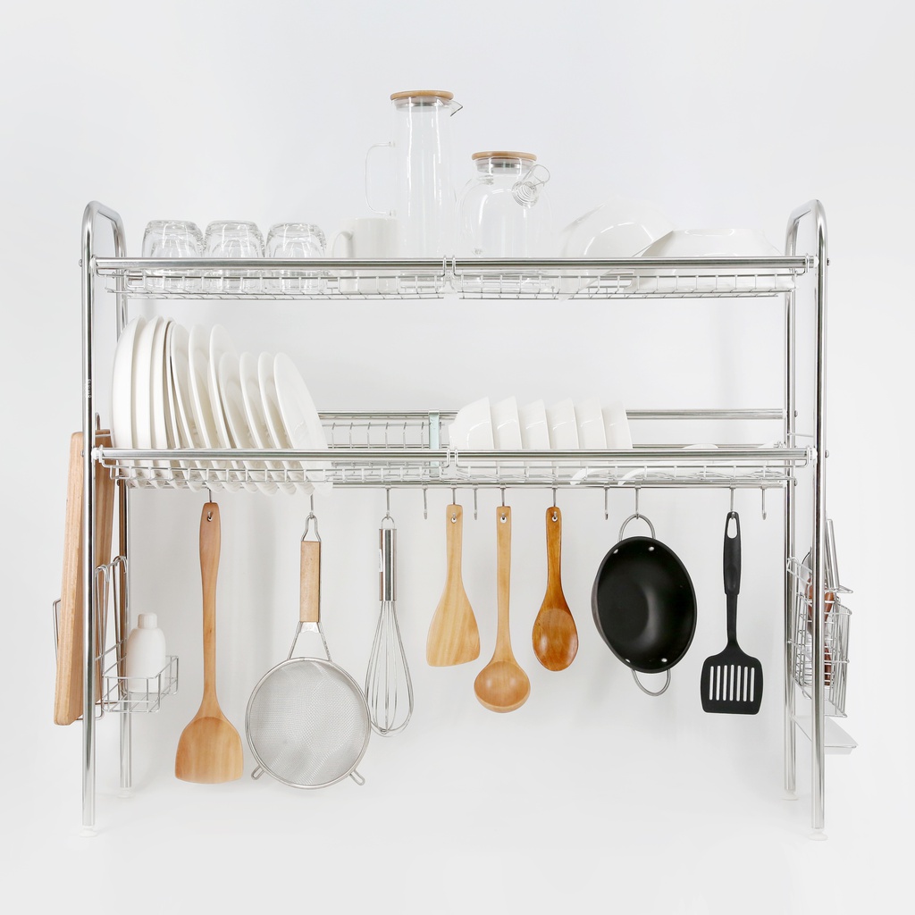 304 ชั้นคว่ำจาน 2ชั้น คร่อมซิ้งค์ 66cm (1ชุด)