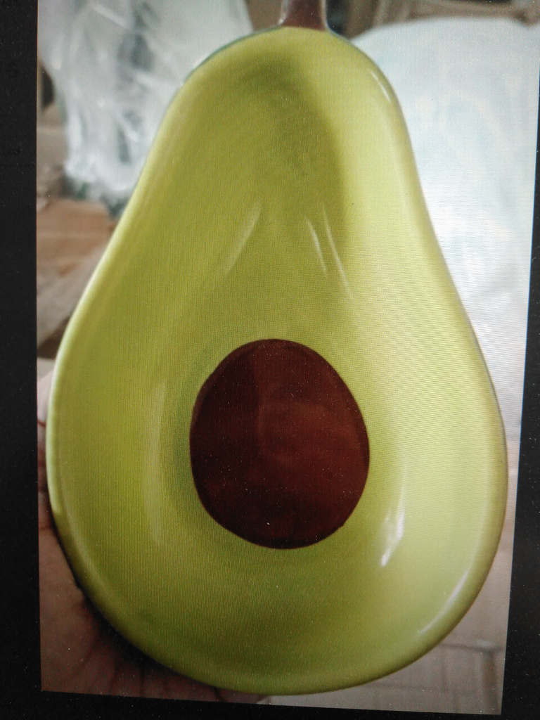 จาน อะโวคาโด 6.25นิ้ว (100ใบ)