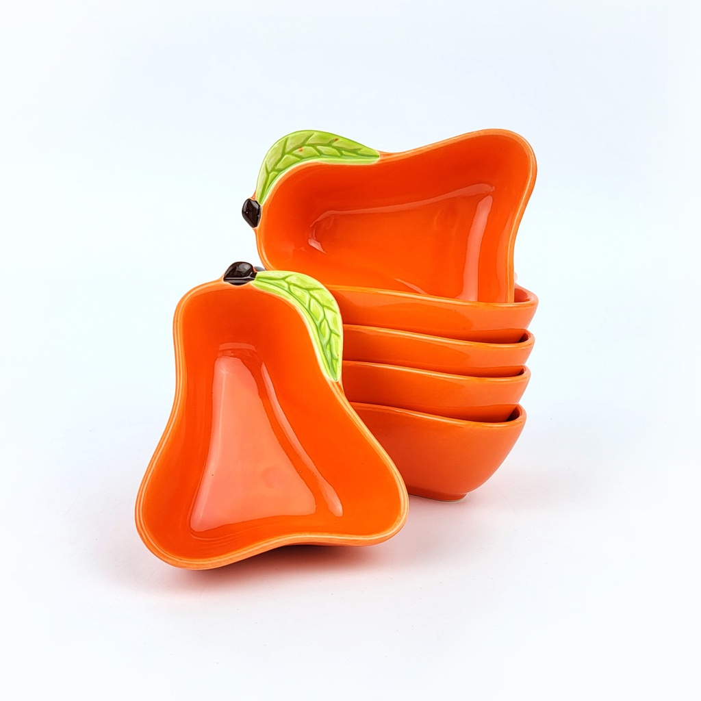 ถ้วย ลูกแพร์ 4.5นิ้ว (orange)(216ใบ)