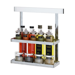 304免钉胶双层调料架
