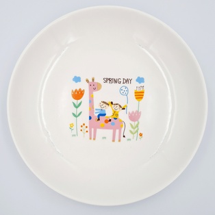 山东贴花8饭盘-90