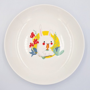 山东贴花8饭盘-94