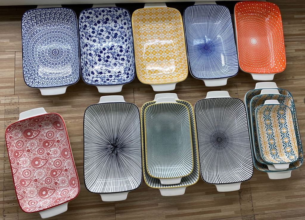 11寸长方双耳烤盘A49