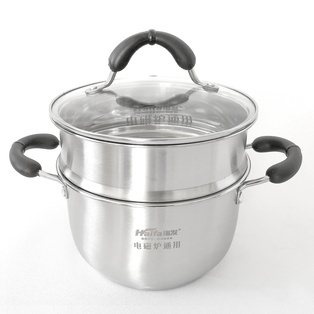 Haifa หม้อ2หู 2ชั้น (นึ่งได้) 26ซม. (8ใบ)