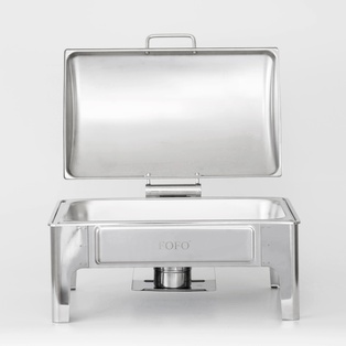 ชุดอุ่นอาหาร ทรงเหลี่ยม 1/1 ฝาทึบ ปิดอัตโนมัติ 9L (1ชุด)