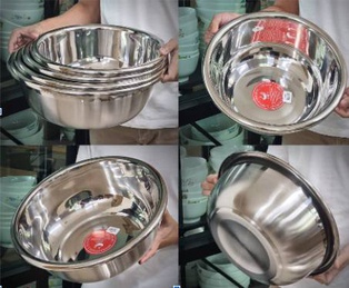 กะละมังลึกขัดเงา (หนาพิเศษ) 32ซม. (48ใบ)