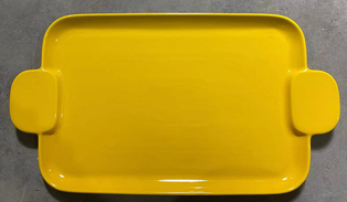 B72 จานเหลี่ยมผืนผ้ามีหูจับ 17.5นิ้ว (20ใบ)