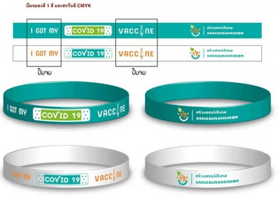 ริสแบนด์ Wristband (green)(750ชิ้น)