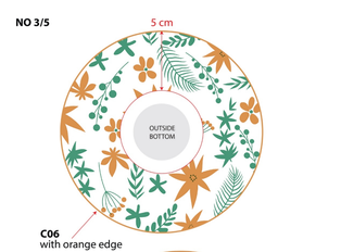No.3N03 ชาม ทรงบัว 6นิ้ว (60ใบ)