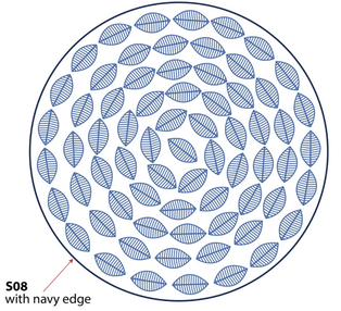 No.3N05 จาน ทรงบัว 8นิ้ว (60ใบ)