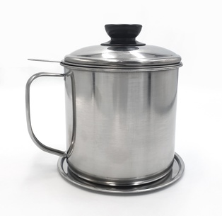 หม้อกรองน้ำมัน สเตนเลส 1.2L (60ชุด)