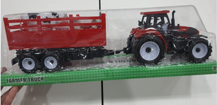 รถแทรกเตอร์พ่วงกรงกล่องใส (60อัน)