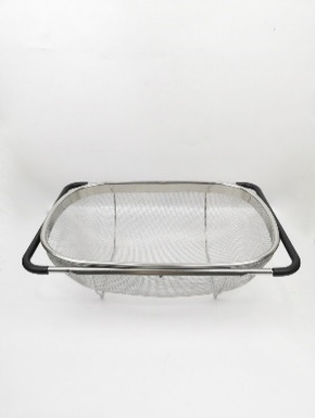 ตะกร้าล้างผักสเตนเลส ยืดได้ 37.5x31x25ซม. (6อัน)