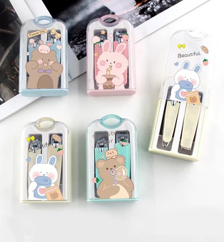 大头卡通硅胶指甲钳两件套