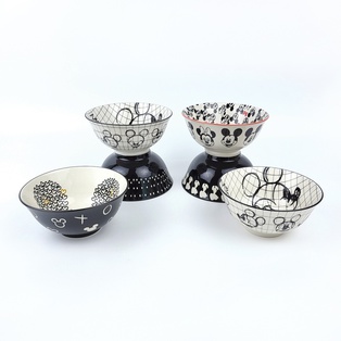 A22-5 ชามลึกปากบาน 6นิ้ว ปั๊มลายลายการ์ตูน (มิกกี้) (72ใบ) 