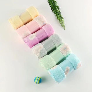 27*54寸 羽毛珊瑚绒浴巾 B10-1 (7.5打)