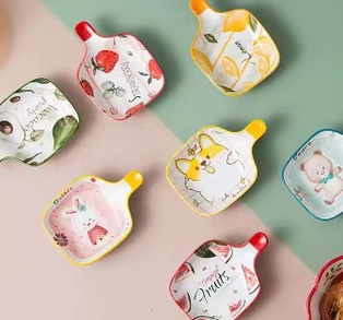 4"小号单柄碟-西瓜 A197