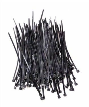 BLACK CABLE TIE 4 INCH (100 pcs/pack)